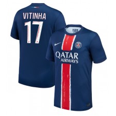 Paris Saint-Germain Vitinha #17 Hjemmedrakt 2024-25 Kortermet